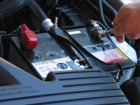 Make sure battery post connections are clean and tight.