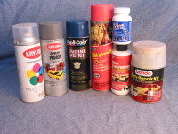 Auto body surface preparations and paints are available at most auto parts stores. Specialized auto paint stores can match your car's color if you take them a sample, typically the fuel fill cover.