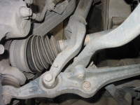 The rubber boot covers the constant-velocity joint or CV joint.