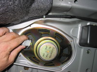 Speakers and wire connector problems are common. Access the back of a speaker either through the trunk compartment or a door panel.
